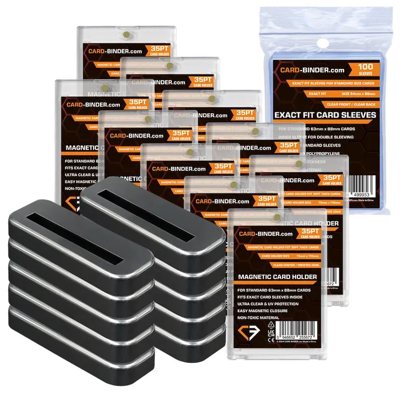 Magnetische kaarthouder + standaard + hoesje bundel (10 stuks)