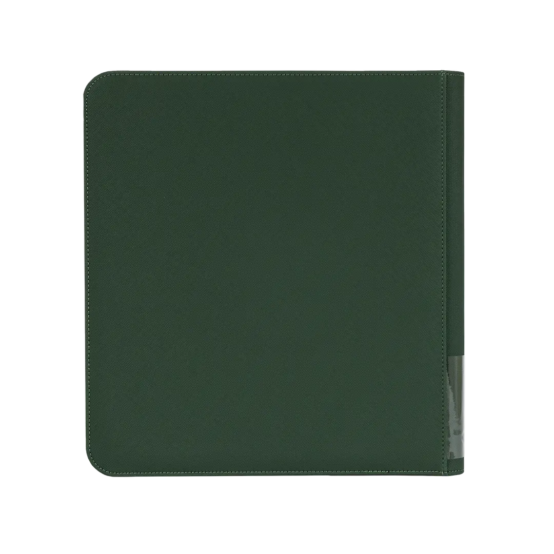 Reliure pour cartes à 12 pochettes, verte, au design robuste et premium, pour ranger 480 cartes à collectionner standard.