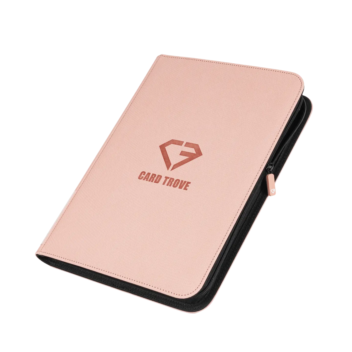 9-Pocket-Kartenbinder Pink in Pastellrosa mit Logo, ideal zur sicheren Aufbewahrung von Standard-Sammelkarten.