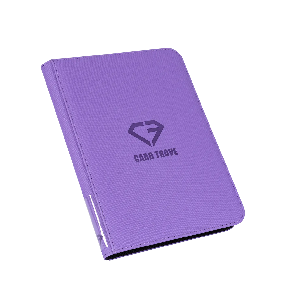 9-Pocket-Kartenbinder Lila mit Logo, für die sichere Aufbewahrung von Standard-Sammelkarten.