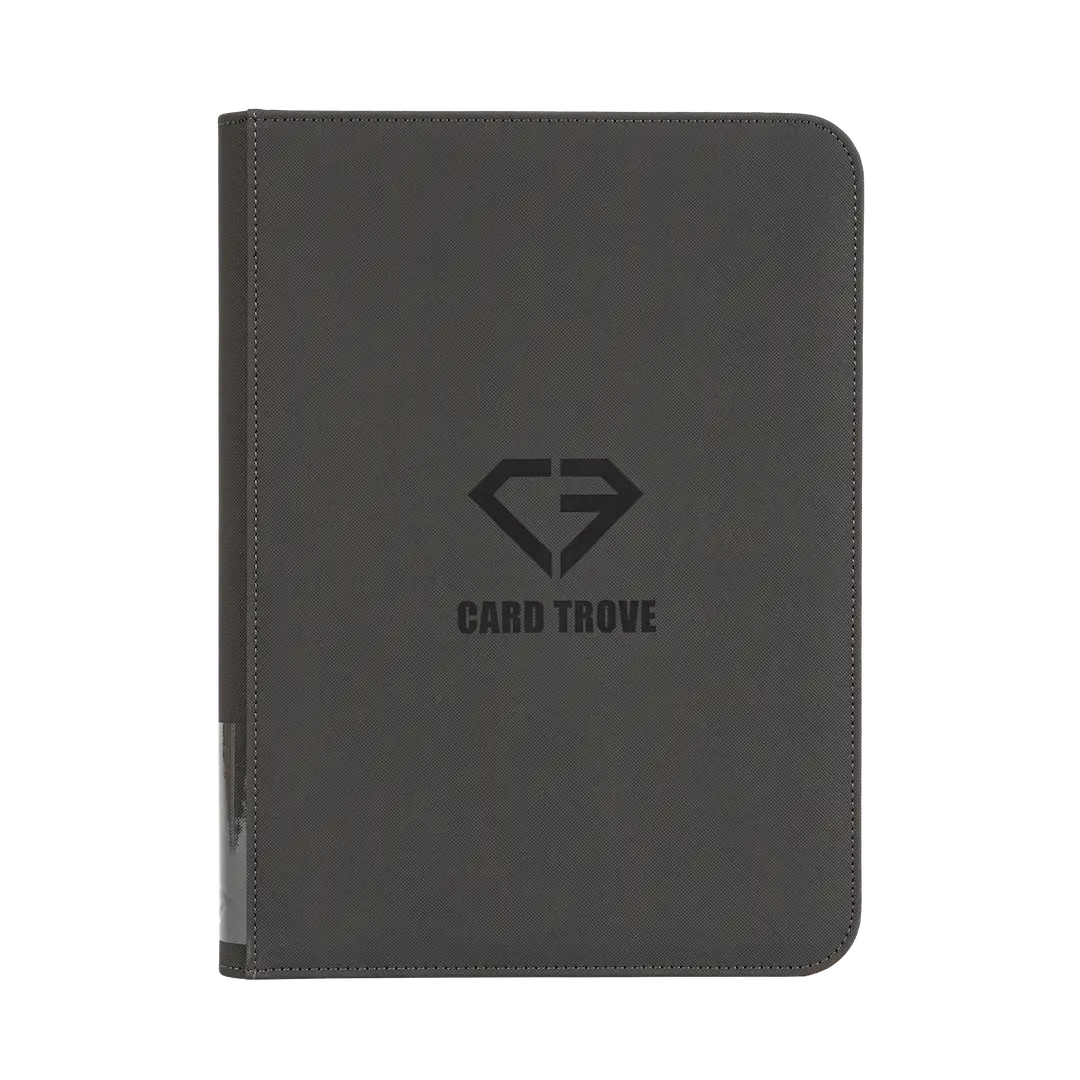9-Pocket Karten-Binder – Trove Limited mit Logo, Premium-Binder für bis zu 360 Sammelkarten, robustes Design.