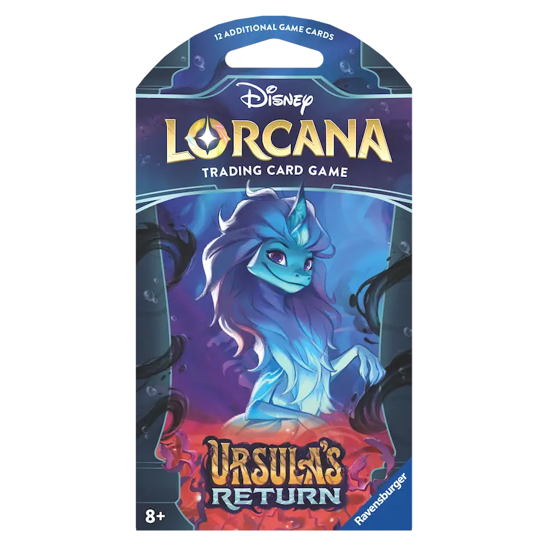 Ursula's Return Sleeved Booster pack for Disney Lorcana trading card game featuring a magical design.
