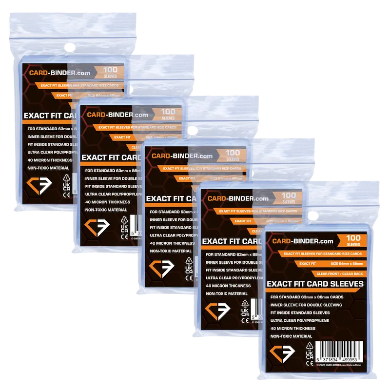 500er Pack exakt passende Soft Card Sleeves