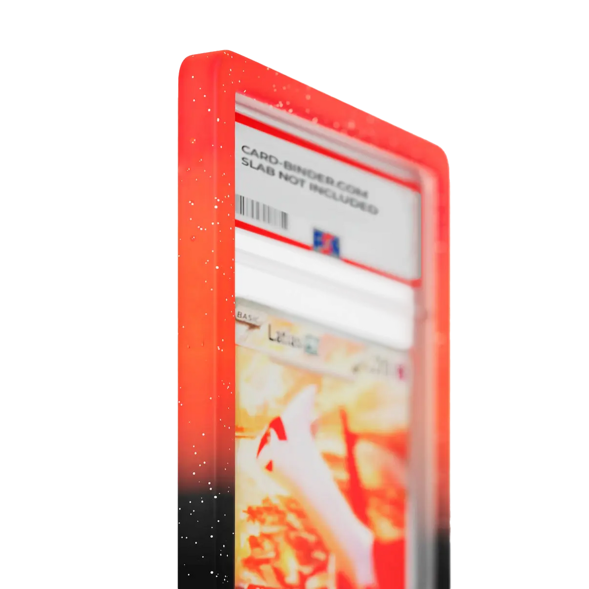 PSA Slab Guard - Blackfire met gradiënt rood naar zwart ontwerp dat een PSA slab beschermt.