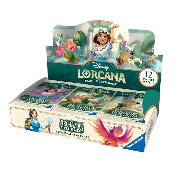 alt
Archazia's Island Box (Live-Stream) mit Disney Lorcana Sammelkartenspiel mit 12 Karten pro Packung.