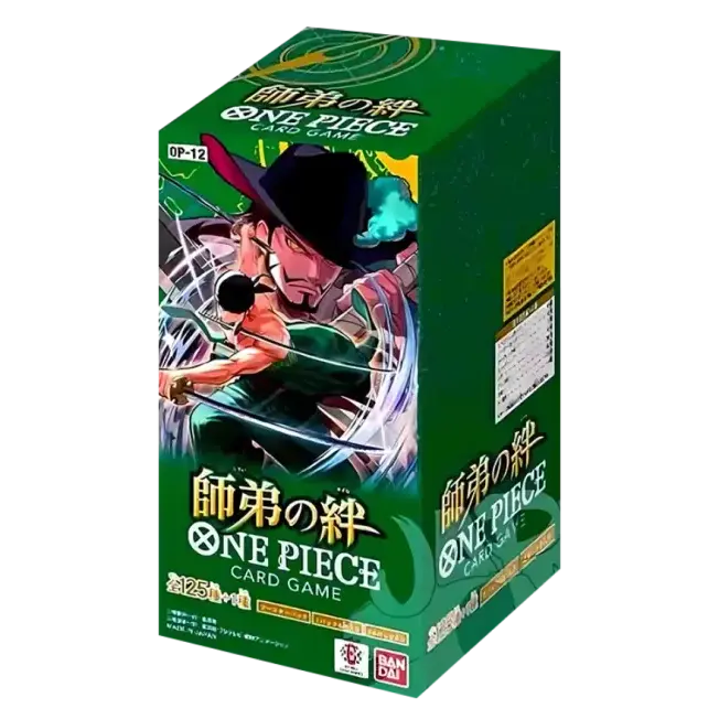One Piece TCG Legacy of the Master Japanese Booster Box featuring vibrant artwork and 24 booster packs.