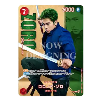 Zoro character card featuring green-haired anime warrior with a sword, vibrant design and bold colors. Premium Card Collection Live Action Straw Hats