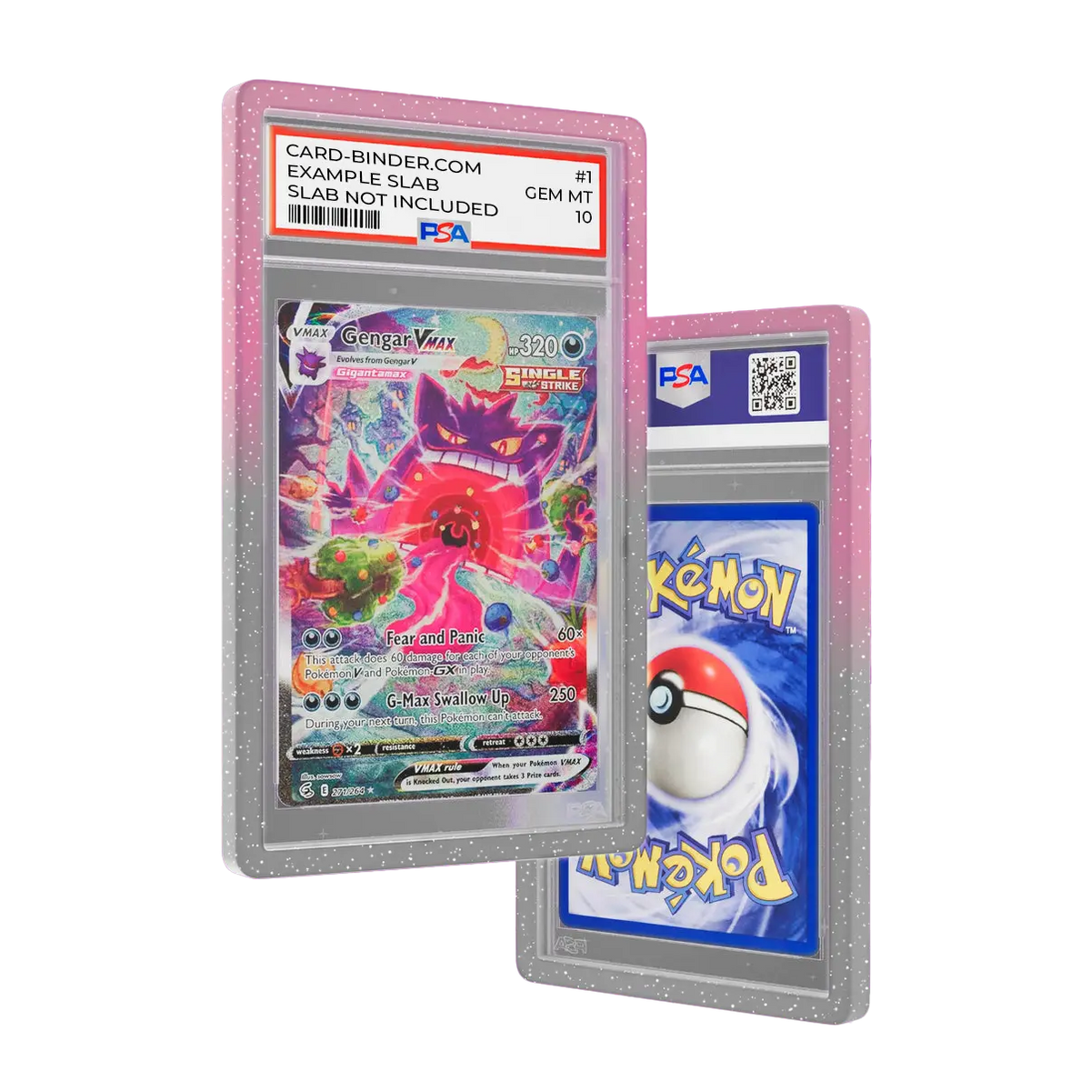 PSA Slab Guard - Midnight showcasing a gradient design, perfect for protecting your Gengar PSA 10 Slab.