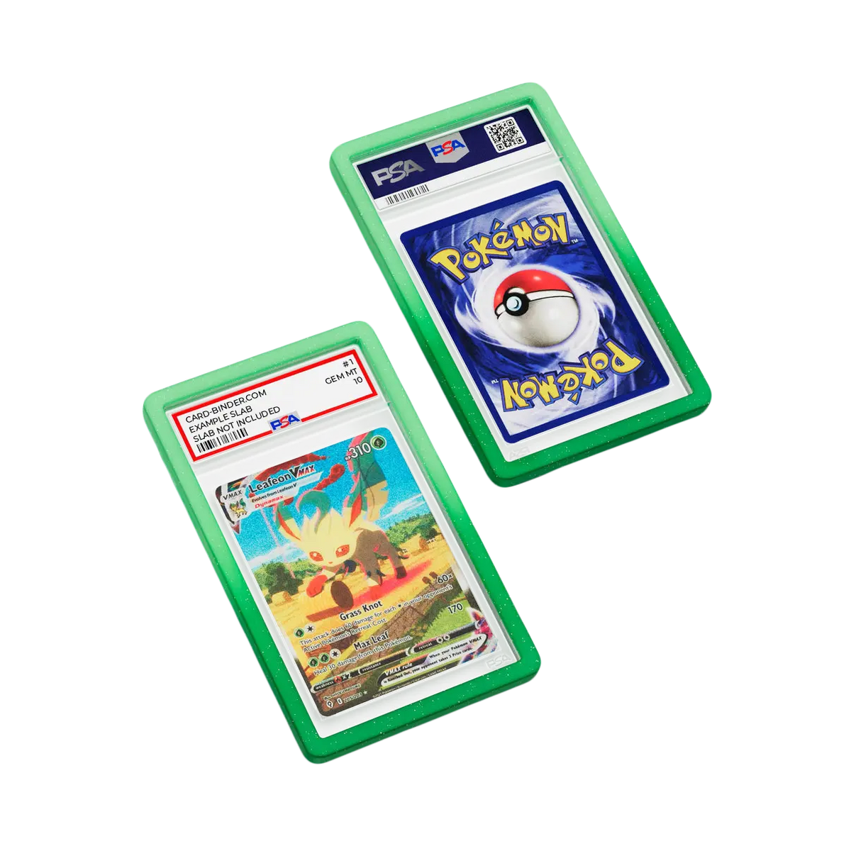 Bunter PSA-Schutzhülle – Grove zum Schutz von Pokémon-Karten mit Radiant Sparkle Design und lebendigen Farben.