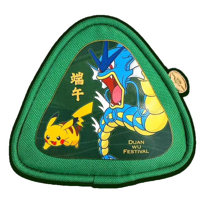 Dragon Boat Festival Box 2026 mit Pikachu und Garados in lebendigem grünen Design.