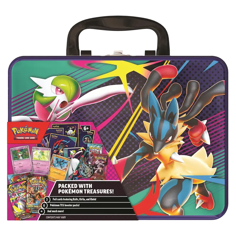Pikachu Chest Fall 2025 featuring Pokémon cards, Pokémon TCG boosters, and collectible items in vibrant design.