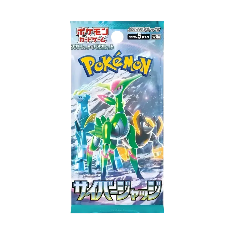 Cyber Judge Korean Booster Box featuring Pokémon characters and art from the sv5M set, released March 6th, 2024.