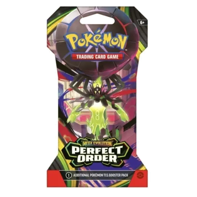 Perfect Order Sleeved Booster featuring Mega Zygarde from the Pokémon Trading Card Game.