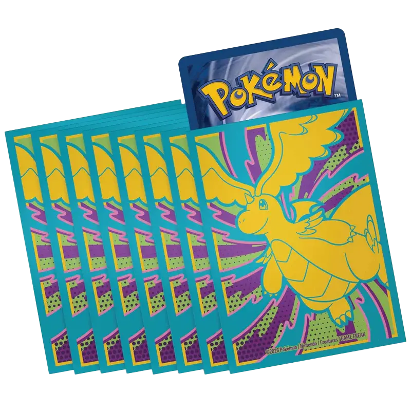 Ascended Heroes Elite Trainer Box featuring Mega Dragonite and booster pack, vibrant design for Pokémon TCG.
