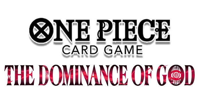 One Piece Card Game logo with title OP-18 The Dominance of God for the new collection.