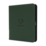 Reliure 12 pochettes verte, reliure robuste pour ranger 480 cartes à collectionner standard avec fermeture éclair lisse et résistance aux éclaboussures.