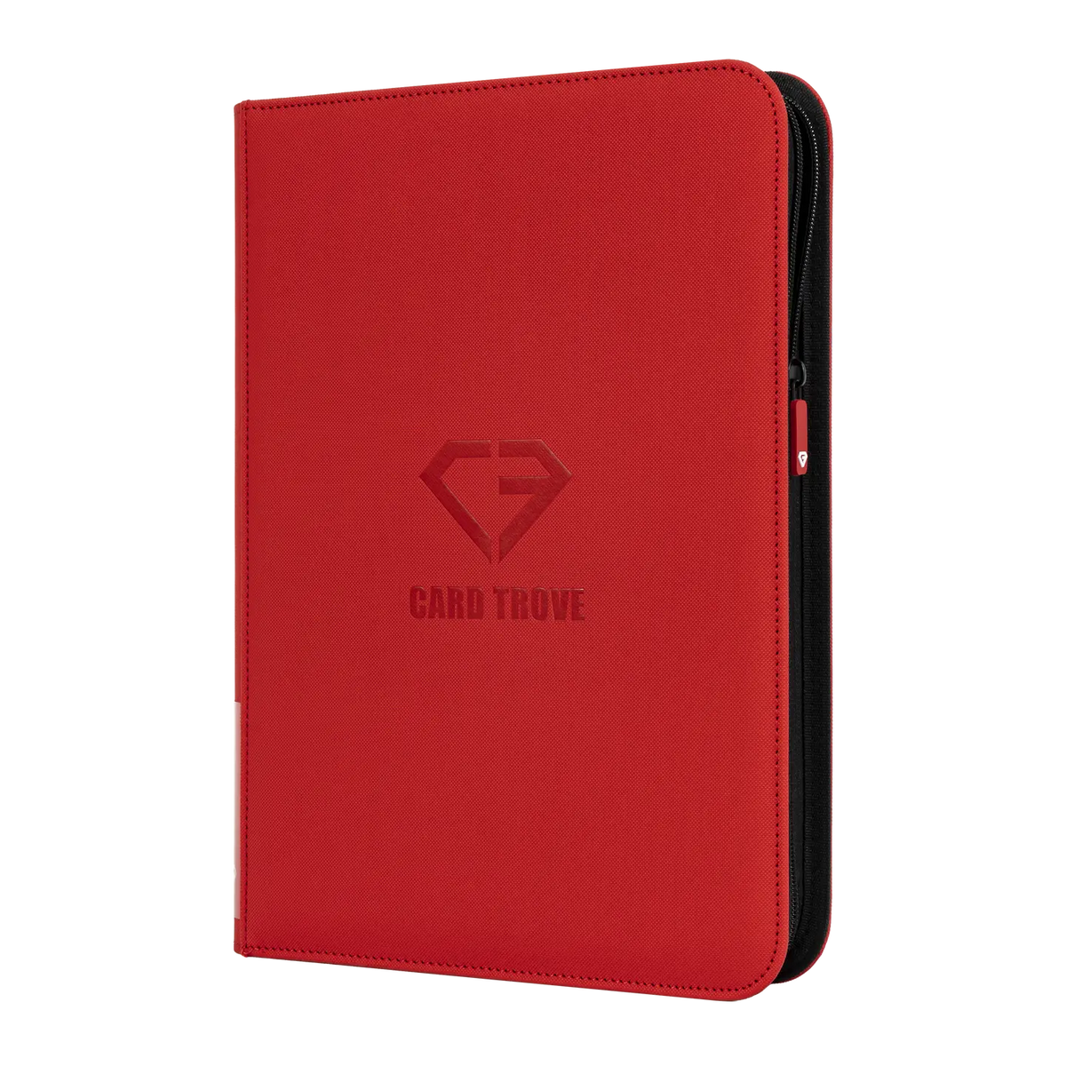 9-Pocket Card Binder Red - Premium binder for 360 standard trading cards, splash resistant and sturdy design.