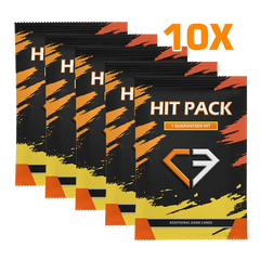 10x Hit Pack (livestream) met vier verzamelbare boosterpacks met gegarandeerde hits.