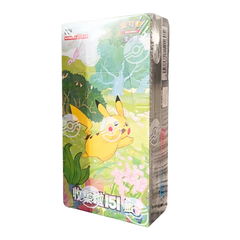 Collect 151 Journey Chinese Jumbo Booster Box featuring Pikachu in vibrant artwork, 20 unique Pokémon cards inside.