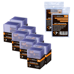 Bundel van 200 standaard formaat toploaders + 200 penny sleeves