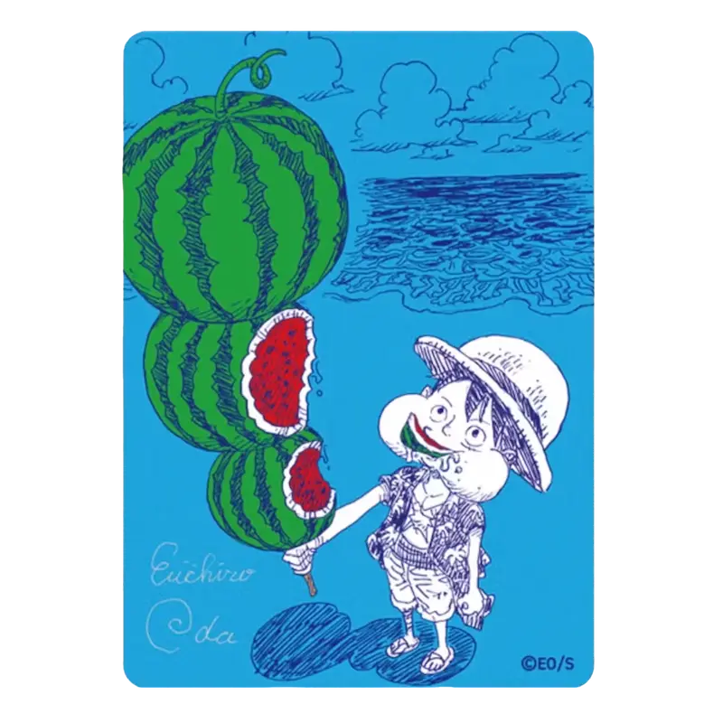 Monkey D Luffy Watermelon - Natsukomi 2026 Meta-Kira Promo Card (Japan)