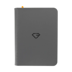4-Pocket-Binder im Oversize-Format in Grau, perfekt zur Aufbewahrung von Oversize-Sammelkarten.