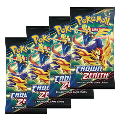Pokemon Schwert & Schild Krone Zenith 4 Booster-Packs