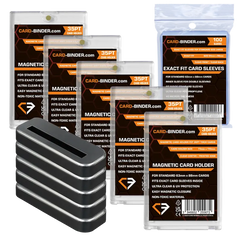 Magnetische kaarthouder + standaard + hoesje bundel (5 stuks)