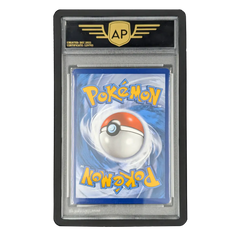PSA Slab Bumper - Black protecting a graded Pokémon card in a display slab.