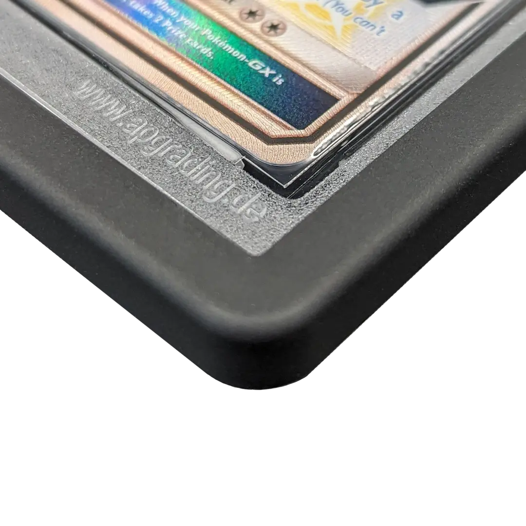 PSA Slab Bumper - Black protecting a graded trading card slab with a premium fit and finish.