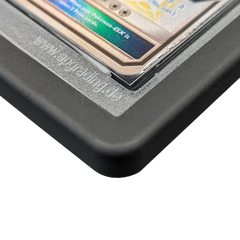 PSA Slab Bumper - Black protecting a graded trading card slab with a premium fit and finish.