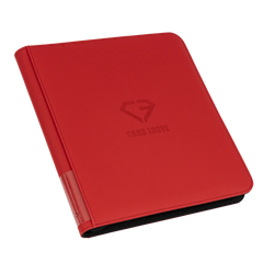 12-Pocket Kartenbinder Rot mit hochwertiger Premium-Oberfläche, ausgelegt für die Aufbewahrung von bis zu 480 Sammelkarten.