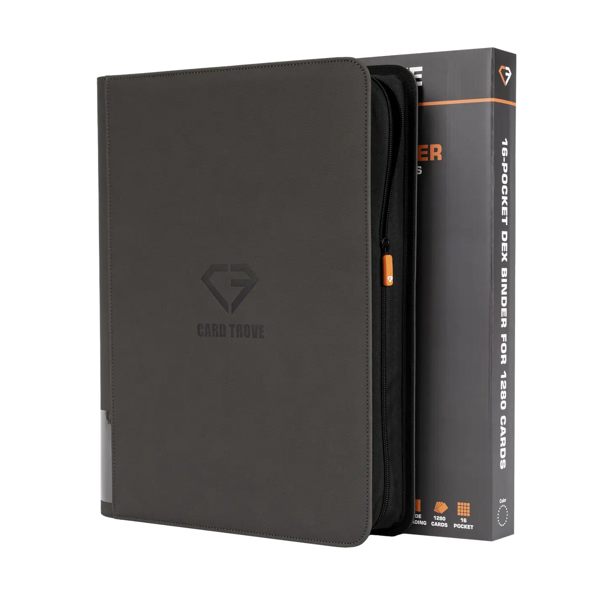 16-Pocket-DEX-Kartenbinder für 1280 Standard-Sammelkarten, robust und spritzwassergeschützt.