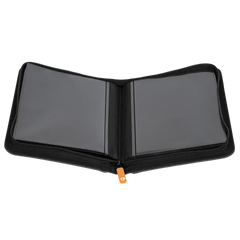 Oversized Jumbo Card Binder open view showcasing two compartments for oversized trading cards.