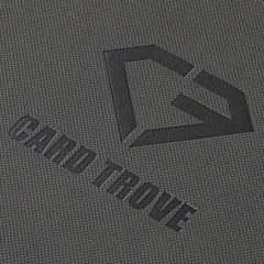 Oversized Jumbo Card Binder featuring a textured finish and embossed 'CARD TROVE' logo.
