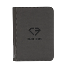 Oversized Jumbo Card Binder featuring the CARD TROVE logo, designed for storing oversized trading cards.