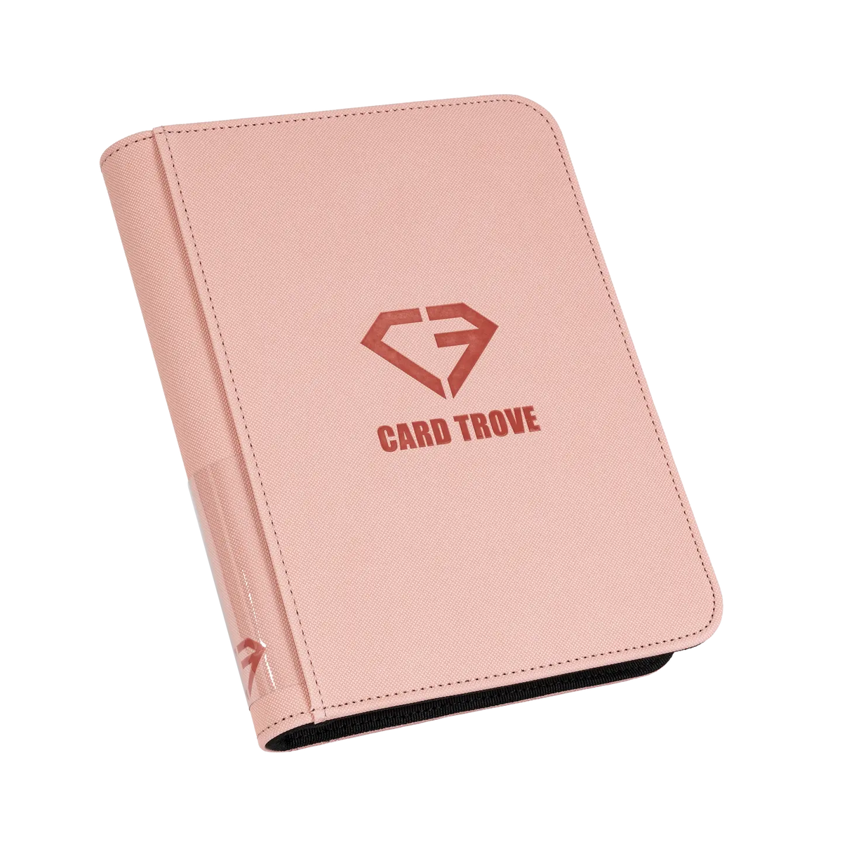 4-Pocket Card Binder Pink for storing 160 trading cards with impactful design and durable materials.
