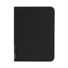 9-Pocket Karten-Binder Schwarz zur Aufbewahrung von Standard-Sammelkarten mit Spritzwasser- und Stoßfestigkeit.
