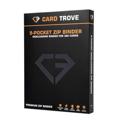 9-Pocket Karten-Binder Schwarz – Premium-Binder für 360 Standard-Sammelkarten mit seitlichen Fächern.