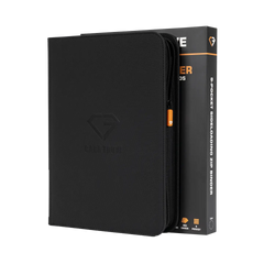 9-Pocket-Kartenbinder Schwarz mit Verpackung, perfekt zur sicheren Aufbewahrung von Sammelkarten.