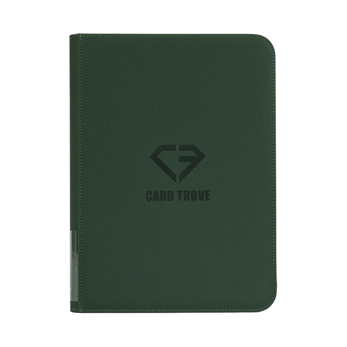 9-Pocket Card Binder Green, premium binder for storing 360 standard trading cards, splash and impact resistant.