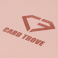 9-Pocket-Kartenbinder, pink, mit Logo-Detail auf hochwertiger, texturierter Oberfläche.