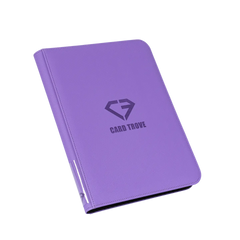 9-Pocket-Kartenbinder Lila mit Logo, für die sichere Aufbewahrung von Standard-Sammelkarten.