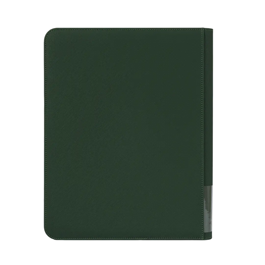 9-Vakken Toploader Kaartbinder Groen, duurzame binder voor 252 standaard ruilkaarten in een rijke groene kleur.