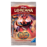 Boîte Le Règne de Jafar (en direct) avec emballage du jeu de cartes à collectionner Disney Lorcana.