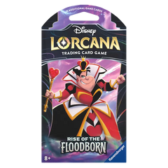Rise of the Floodborn Sleeved Boosterpack mit Disney-Charakteren aus dem Lorcana Sammelkartenspiel.