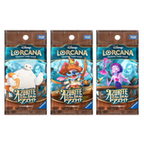 Azurite Sea Japanische Booster Box mit drei einzigartigen Booster-Packs mit Disney-Charakteren.
