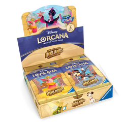 Into the Inklands Japanese Booster Box featuring Disney Lorcana trading cards.