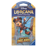 Into the Inklands Sleeved Booster Pack mit Disney Lorcana Sammelkarten.