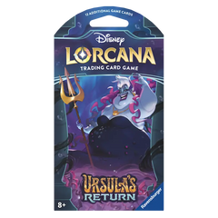 Ursula's Return Sleeved Booster pack featuring Ursula from Disney Lorcana, perfect for collectors and deck builders.